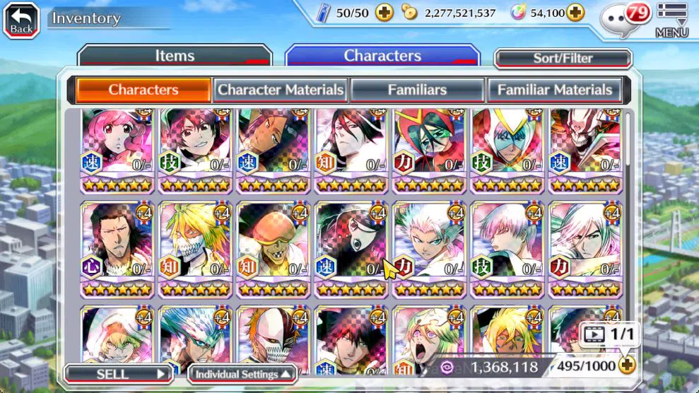 Bleach: Brave Souls Accounts Mid-Tier [GLOBAL]54K Orb|TYBW26[Bambietta,Meninas],Byakuya Renewed,Yoruichi 8