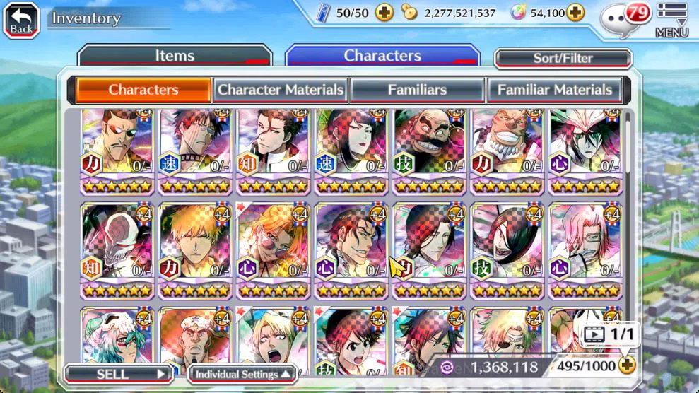 Bleach: Brave Souls Accounts Mid-Tier [GLOBAL]54K Orb|TYBW26[Bambietta,Meninas],Byakuya Renewed,Yoruichi 9
