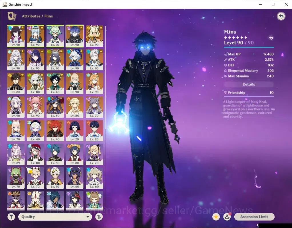 Genshin Impact Accounts ASIA|AR 59|Prime Flins|16 Limited+7(*5Weapon)|(Yae image 3