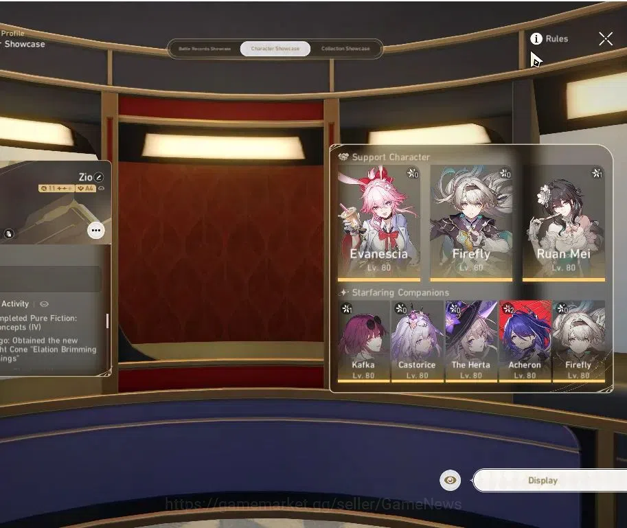 Honkai Star Rail Accounts Asia|TL70|22 Limited|2 Prem Team|(Castorice,Achero image 2