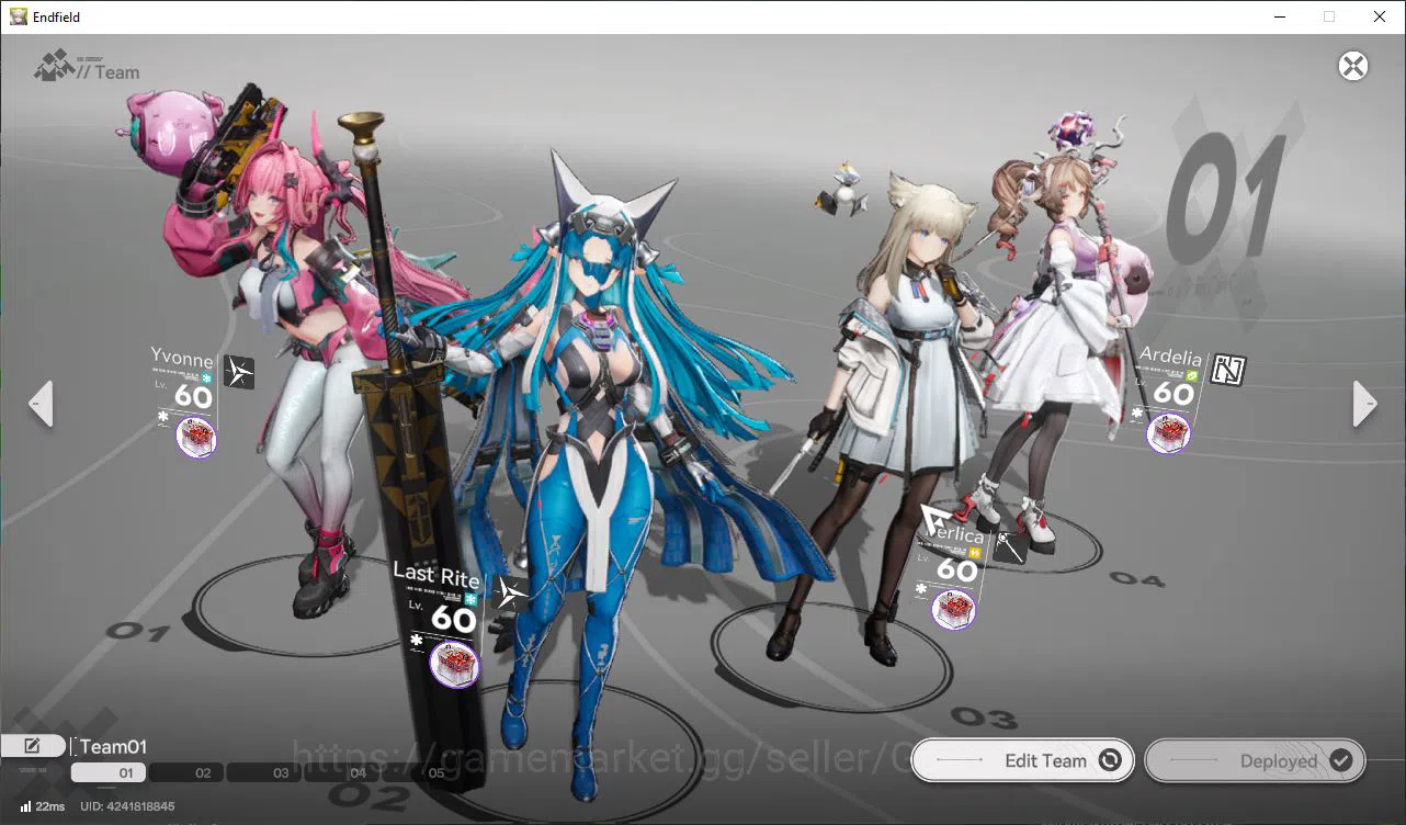 Arknights: Endfield Accounts Asia Lv48| 25k Oro +48 Ori|4SSR [Yvone,Ardelia+Sig image 17