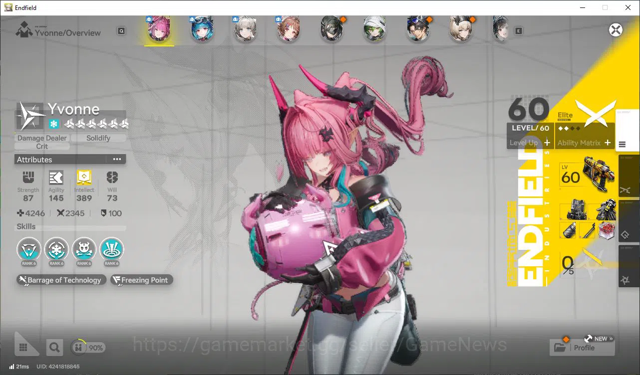 Arknights: Endfield Accounts Asia Lv48| 25k Oro +48 Ori|4SSR [Yvone,Ardelia+Sig image 2