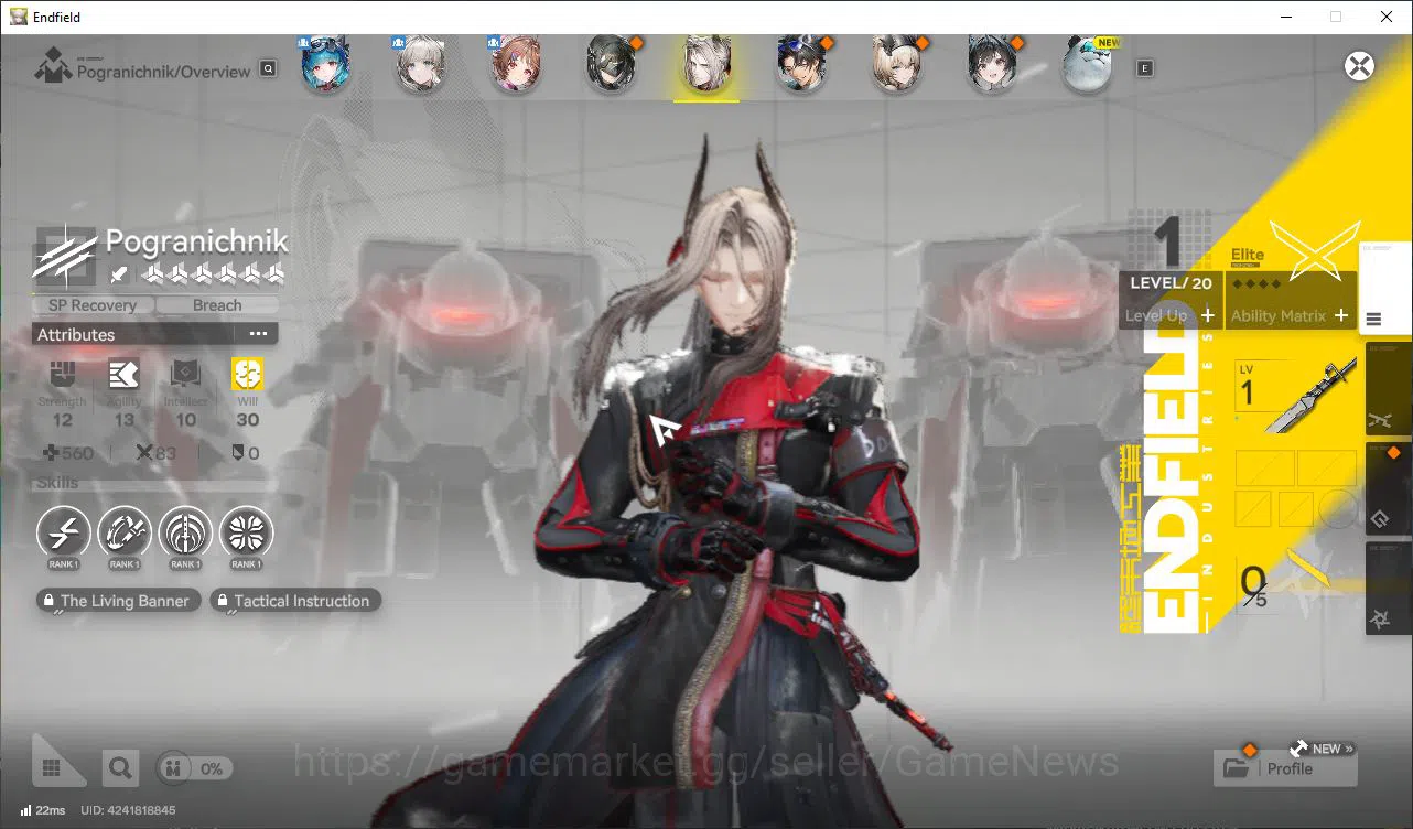 Arknights: Endfield Accounts Asia Lv48| 25k Oro +48 Ori|4SSR [Yvone,Ardelia+Sig image 5