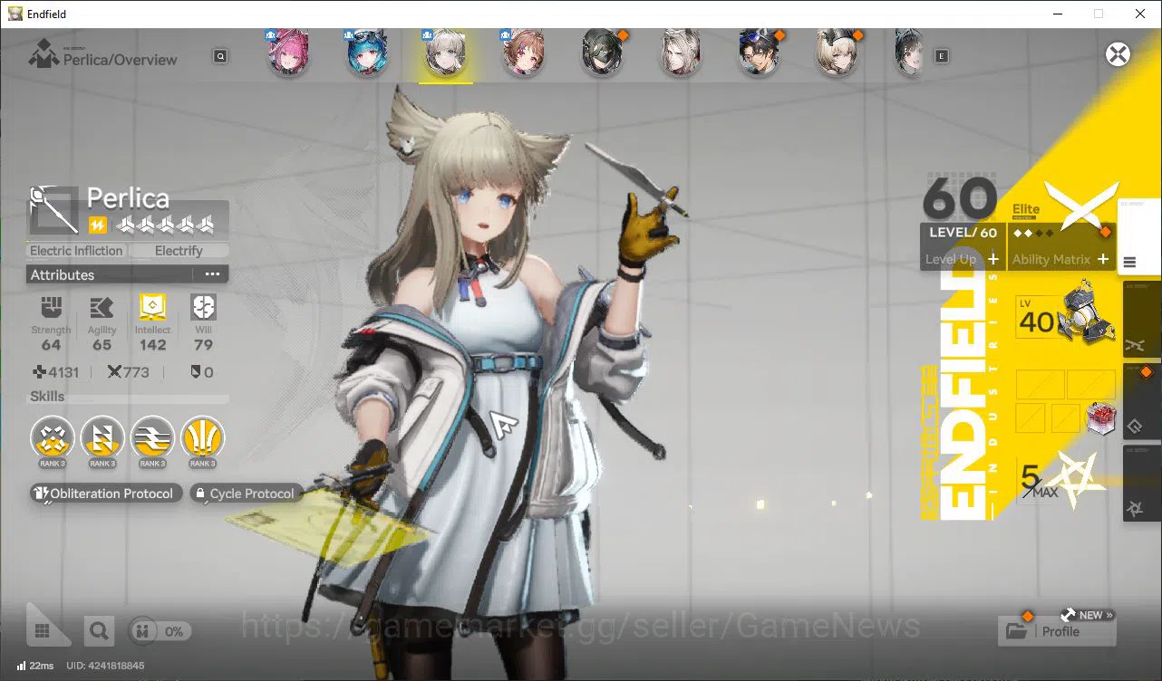 Arknights: Endfield Accounts Asia Lv48| 25k Oro +48 Ori|4SSR [Yvone,Ardelia+Sig image 6