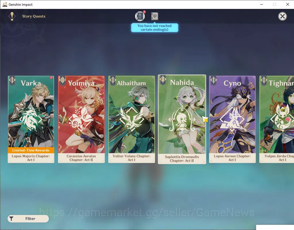 Genshin Impact Accounts ASIA|AR 55|7 Limited +3(*5Weapon)|Zibai,Yelan,Zhon image 11