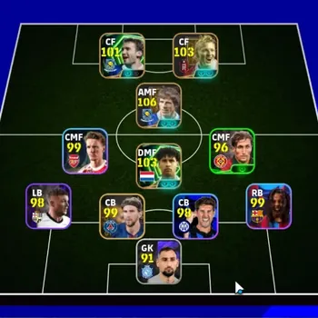 eFootball Accounts High-End Android|Power 3097|6 Epic Gianfraco Zola,Dirk Kuyt,Frank Rijkaard,Andriy Shevchenko|5 Show Time