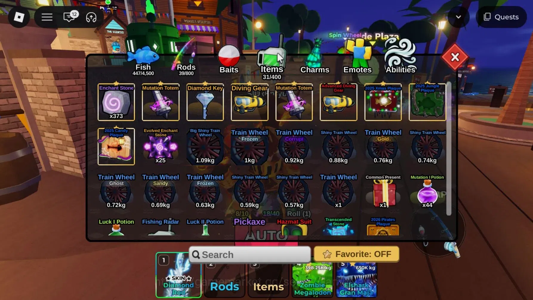 Roblox Accounts FISH IT Lv 1102|2 SC+3 Myth Rod (Diamond,Element)+ image 11