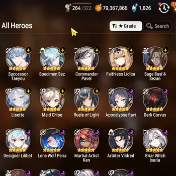Epic Seven Accounts High-End GLOBAL UnVerif|NewEra|19 ML(Lisette,TR Elvira,Ruele,AB Vildred,etc)+AUBE,Tori,Hecate,Etc|16K