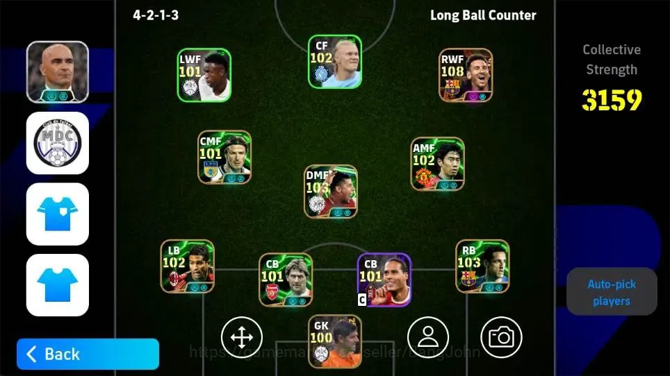 eFootball Accounts Android PWR 3159 | Messi BT, Rijkaard Epic DB, Flo image 1