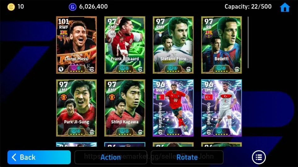 eFootball Accounts Android PWR 3159 | Messi BT, Rijkaard Epic DB, Flo image 4