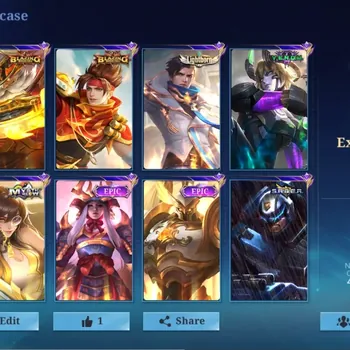 Mobile Legends: Bang Bang Accounts Collector Global|102H 154S|Expert|Blazing Franco|Blazing Claude|Lightborn