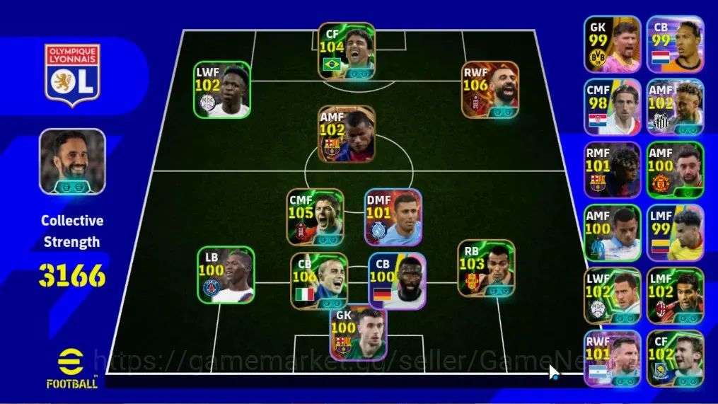 eFootball Accounts Android|BigTime Mohamed Salah,Rivaldo,Epic Steven image 1