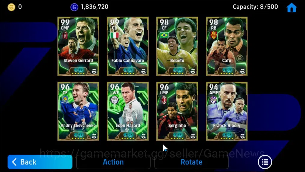 eFootball Accounts Android|BigTime Mohamed Salah,Rivaldo,Epic Steven image 9