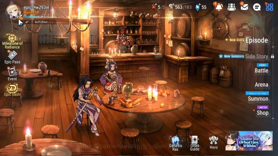 Epic Seven Accounts Starter Global UnVerif|New Era|2 ML(Tidal Rift Elvira,LR Krau)+Elvira,Tenebria,Landy,etc|Poh ON|Abyss F 1