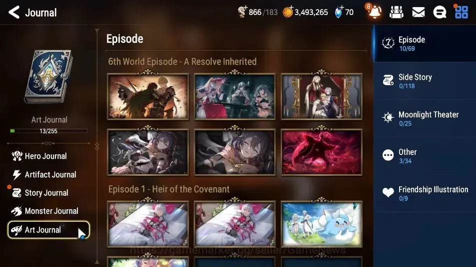 Epic Seven Accounts GLOBAL Unverif|New Era|2 ML(Death Dealer Ray,Disci image 18
