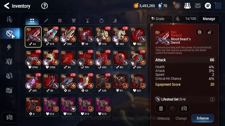 Epic Seven Accounts GLOBAL Unverif|New Era|2 ML(Death Dealer Ray,Disci image 9