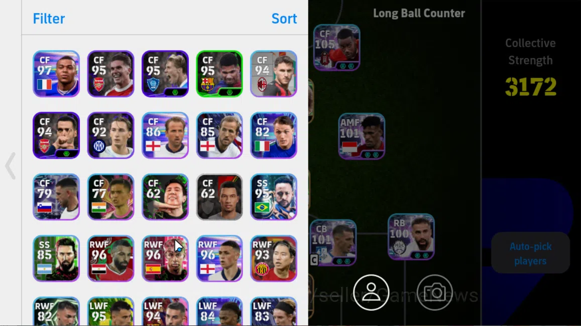 eFootball Accounts Mobile|Eden Hazard(PhenomenalPass),Andry Shevchenk image 2