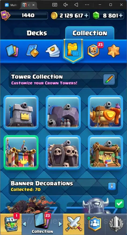 Clash Royale Accounts Mobile |CL 1440|KTL 16|Trophy 11751|Card 121|9 Max image 18