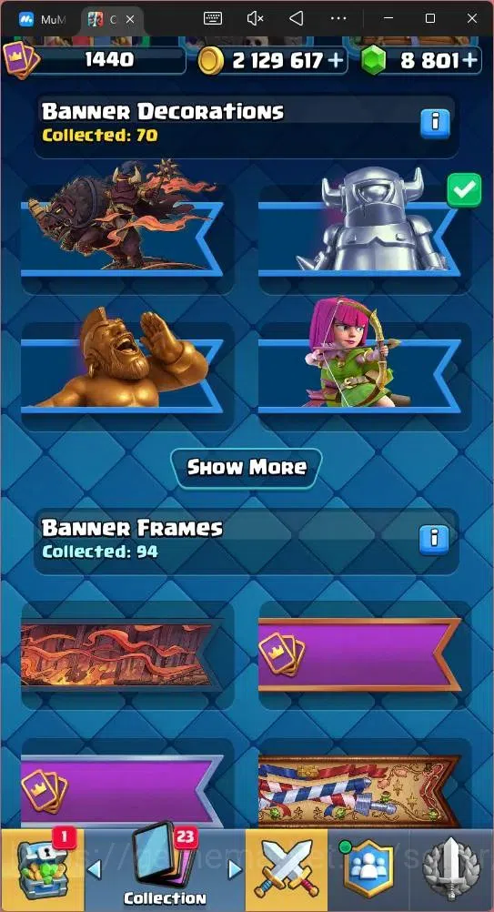 Clash Royale Accounts Mobile |CL 1440|KTL 16|Trophy 11751|Card 121|9 Max image 19