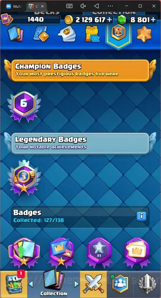 Clash Royale Accounts Mobile |CL 1440|KTL 16|Trophy 11751|Card 121|9 Max image 20