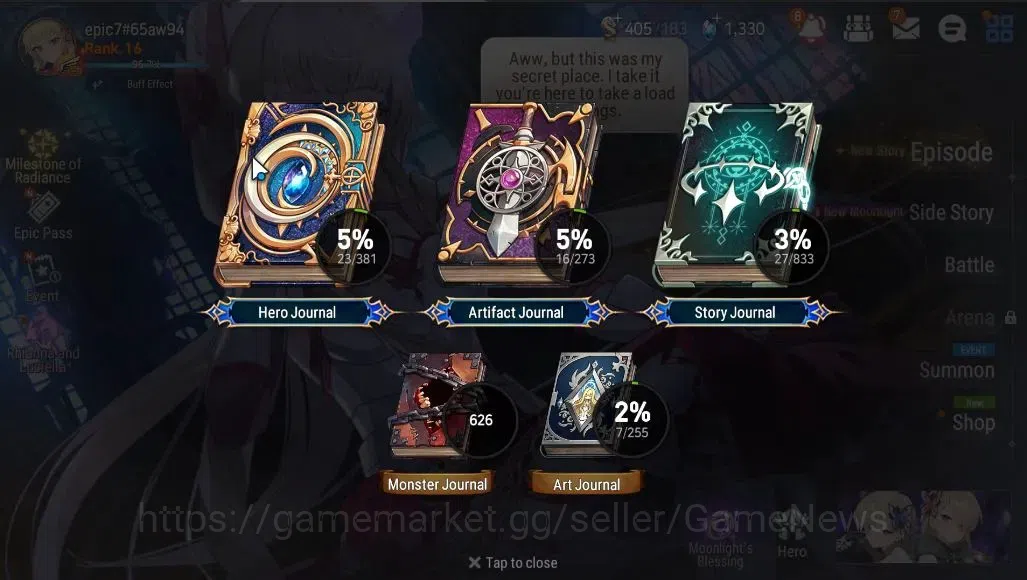 Epic Seven Accounts GLOBAL Unverif|New Era|3 ML (Rhinna&Luciella,RoLig image 3