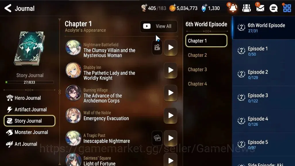 Epic Seven Accounts GLOBAL Unverif|New Era|3 ML (Rhinna&Luciella,RoLig image 7