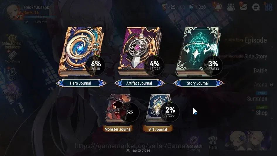 Epic Seven Accounts GLOBAL Unverif|New Era|2 ML(Rhiana & Luciel,New Mo image 3