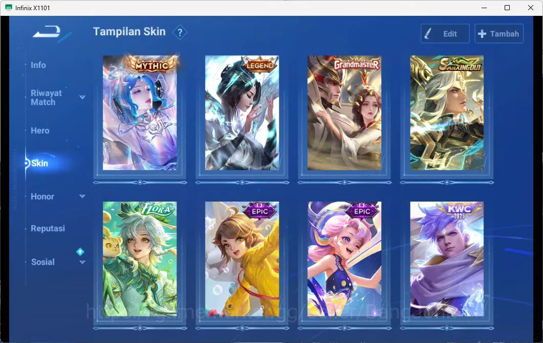 Honor of Kings Accounts GLOBAL | HERO 112, SKIN 217 mythic Diaochan, legen image 8