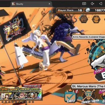One Piece Bounty Rush Accounts High-End Android |EX 5|PR 16| BOM Kaido, GF MD Luffy, KOP Gol D. Roger, AF Rob Lucci