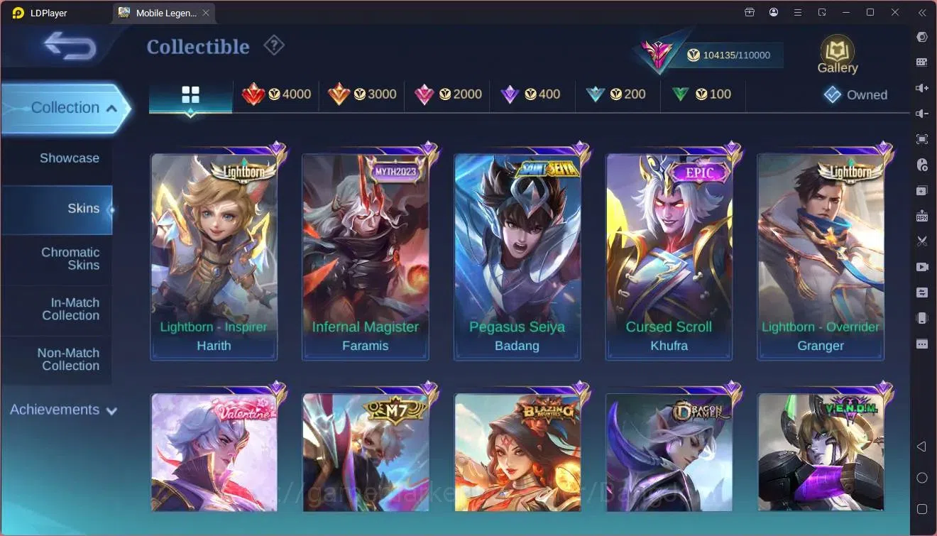 Mobile Legends: Bang Bang Accounts Global|Hero132|Skin 374|Exalted|Prime Claude+Grang image 12