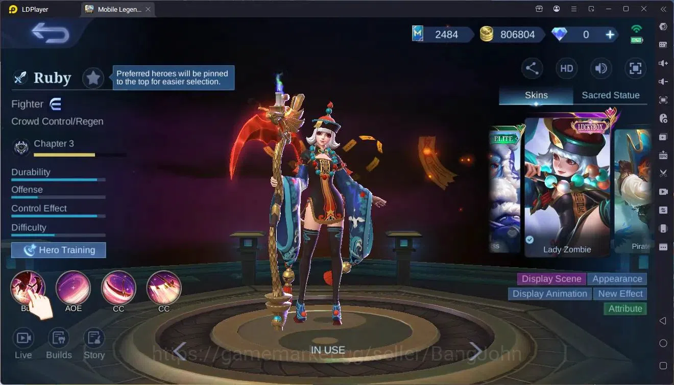 Mobile Legends: Bang Bang Accounts Global|Hero132|Skin 374|Exalted|Prime Claude+Grang image 2