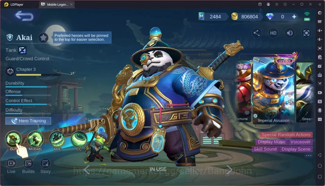 Mobile Legends: Bang Bang Accounts Global|Hero132|Skin 374|Exalted|Prime Claude+Grang image 5