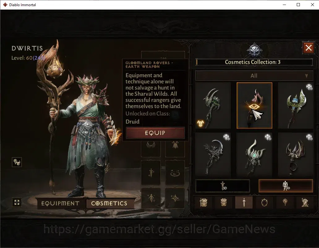 Diablo Immortal Accounts OCE - Azmodan|CS ON|Lv60(243)|Druid|27K CR|Reso 51 image 10