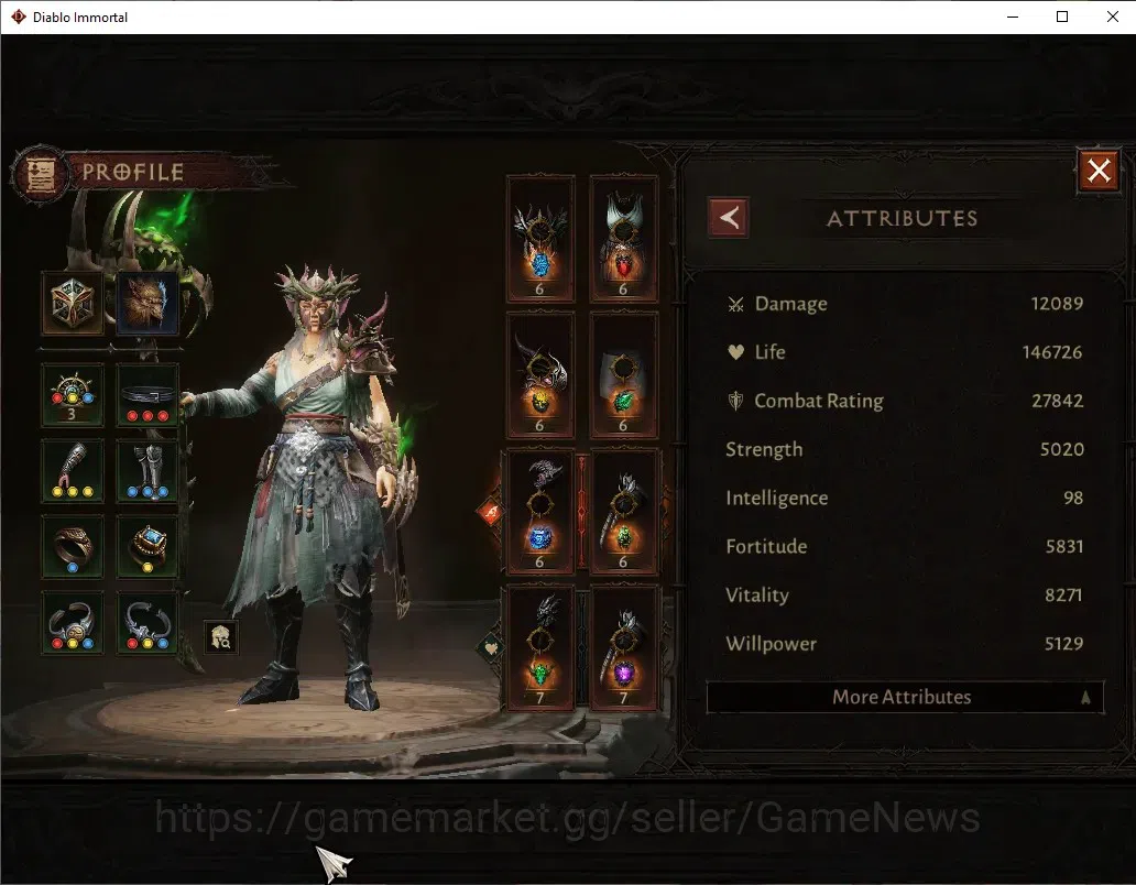 Diablo Immortal Accounts OCE - Azmodan|CS ON|Lv60(243)|Druid|27K CR|Reso 51 image 3