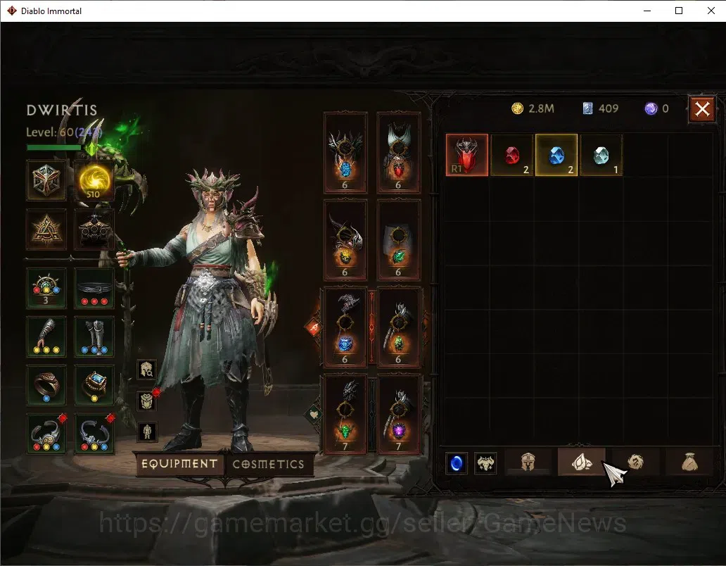 Diablo Immortal Accounts OCE - Azmodan|CS ON|Lv60(243)|Druid|27K CR|Reso 51 image 6
