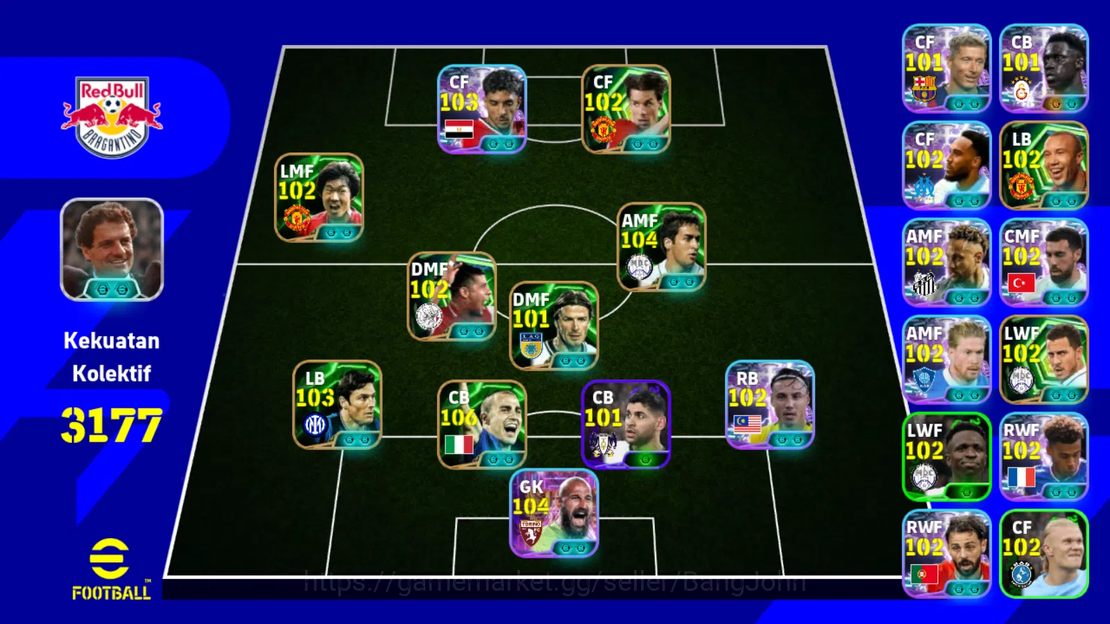 Power 3177 | omar marmoush showtime,savic showtime,cannavaro coach capello | EFB1030B eFootball Others Power 3177 | omar marmoush showtime,savic showtime image 1