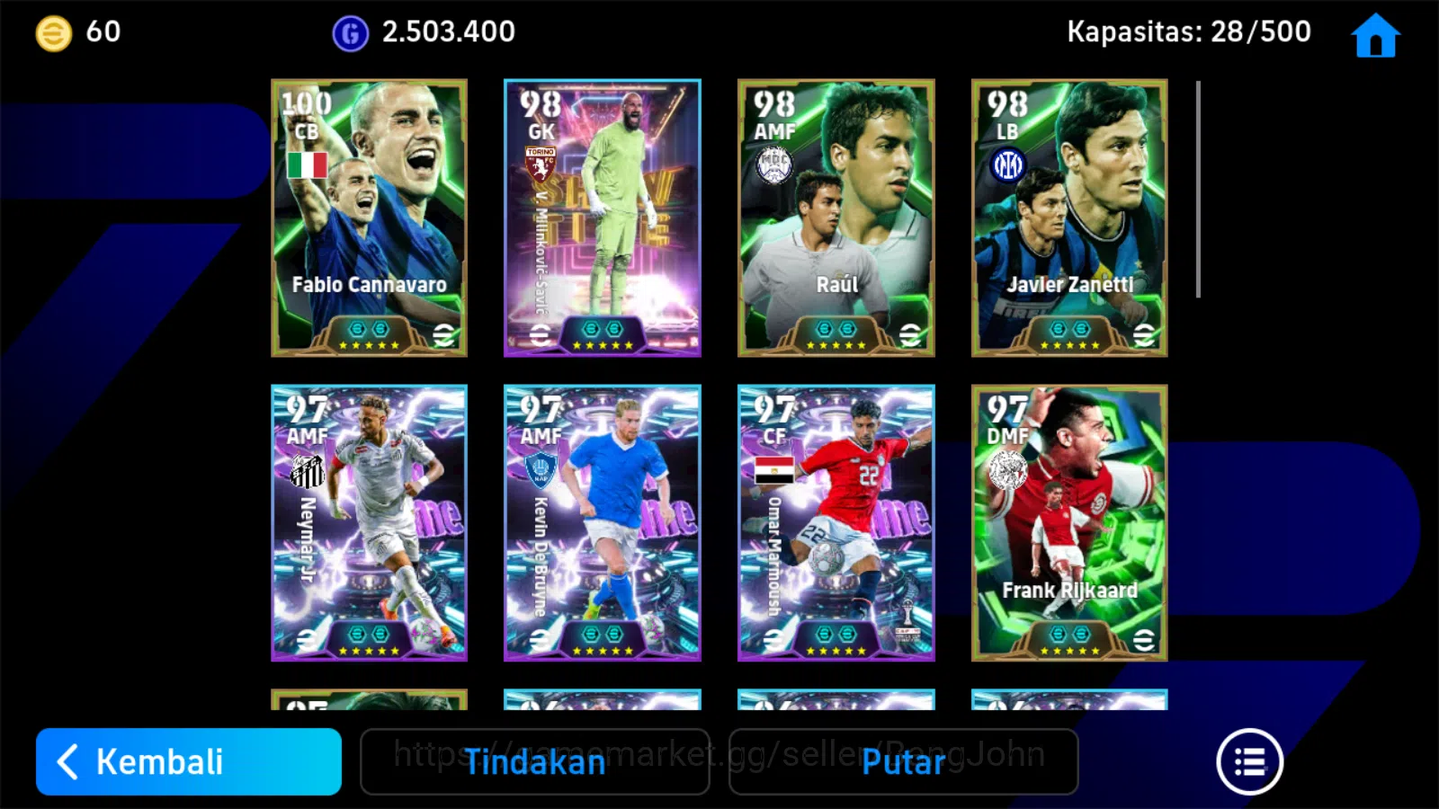 eFootball Accounts Others Power 3177 | omar marmoush showtime,savic showtime,cannavaro coach capello | EFB1030B 4