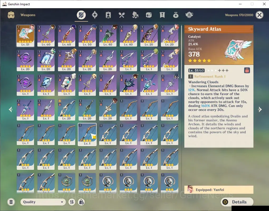 Genshin Impact Accounts ASIA| AR 46| Reoni ON| 5 Limited + 1 (*5Weaapon)|  image 4