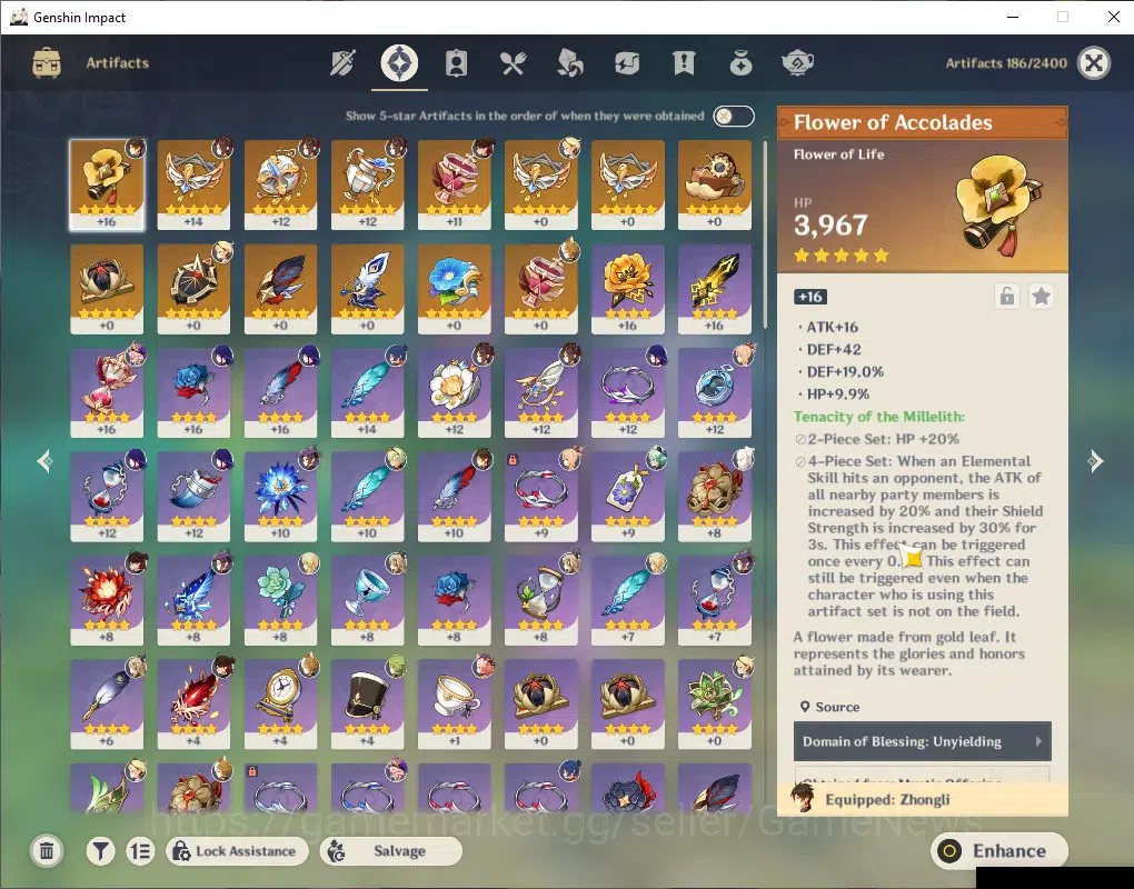 Genshin Impact Accounts ASIA| AR 46| Reoni ON| 5 Limited + 1 (*5Weaapon)|  image 5