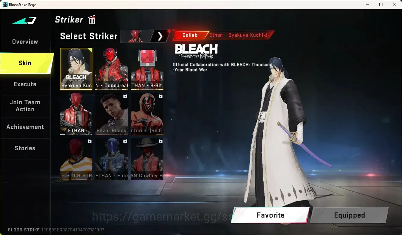 Blood Strike Accounts Rare Skin ASIA |1 Eternal Gun:Uzi-Scorpius|4 Collab Gun [TR&AOT]|2 Limited Gun|Limited 19