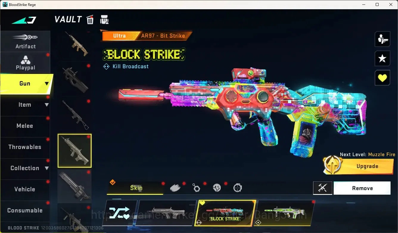 Blood Strike Accounts Rare Skin ASIA |1 Eternal Gun:Uzi-Scorpius|4 Collab Gun [TR&AOT]|2 Limited Gun|Limited 6