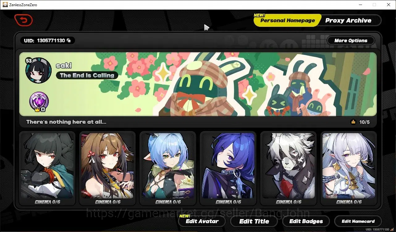 Zenless Zone Zero Accounts ASIA|5 Limited [(Pyrois+Sign),Velina,Miyabi,Promei image 2