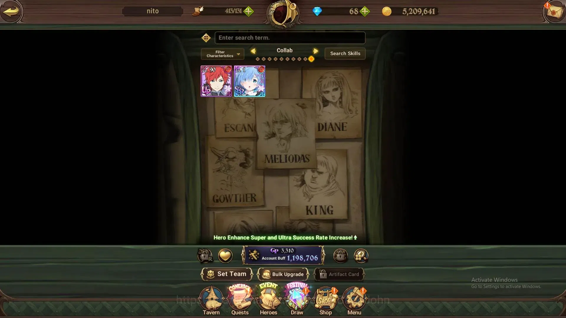 The Seven Deadly Sins: Grand Cross Accounts Global | 1.19M CC |2 Collab Re Zero,Reinhard,Maid  image 11