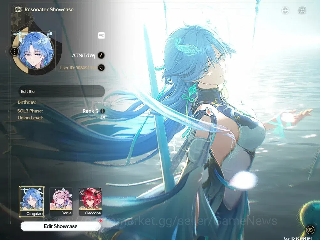 Wuthering Waves Accounts Others SEA |UL 48|3 Limited| ( Xingxiao RC 1, Denia, Ciaccona )+Signature |DB Lvl 30|Female MC|Log 1