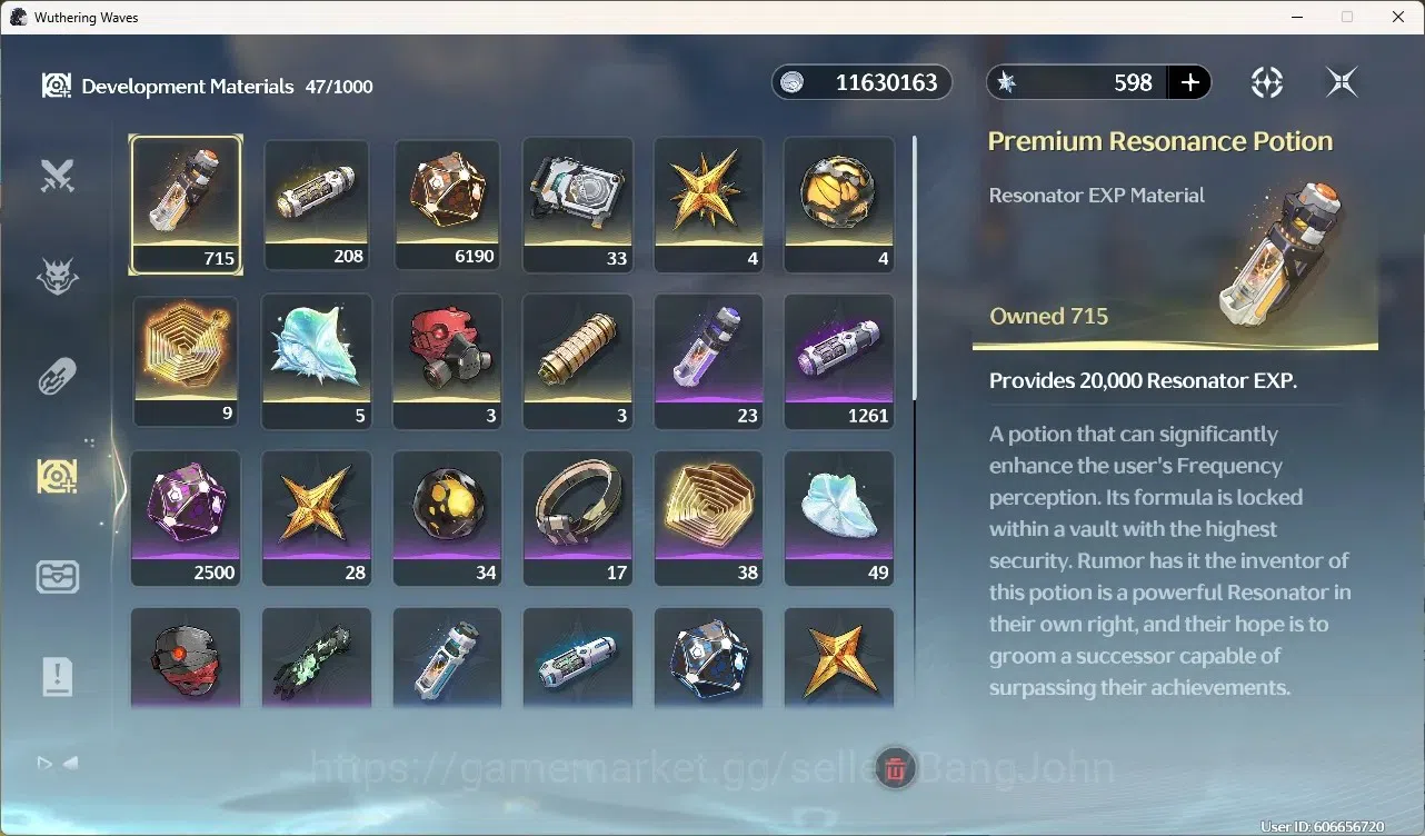Wuthering Waves Accounts Starter EU|UL 46|Rank 5|3 Char Limited [Phrolova Rc4]+Sign,Rebecca,Aemeath| Mc Male | TakeMail 13