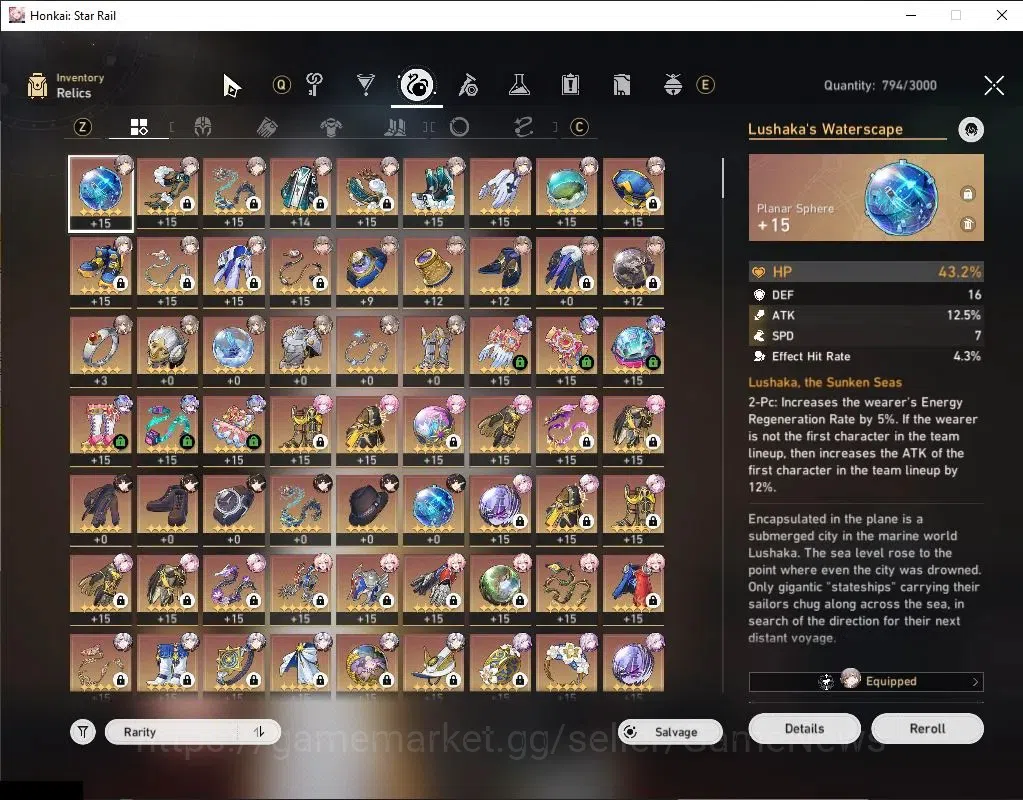 Honkai Star Rail Accounts Asia|TL 70|8,9k SJ+21 STRP|Casto PremTeam|22 Limit image 11