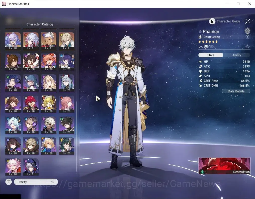 Honkai Star Rail Accounts Asia|TL 70|8,9k SJ+21 STRP|Casto PremTeam|22 Limit image 6