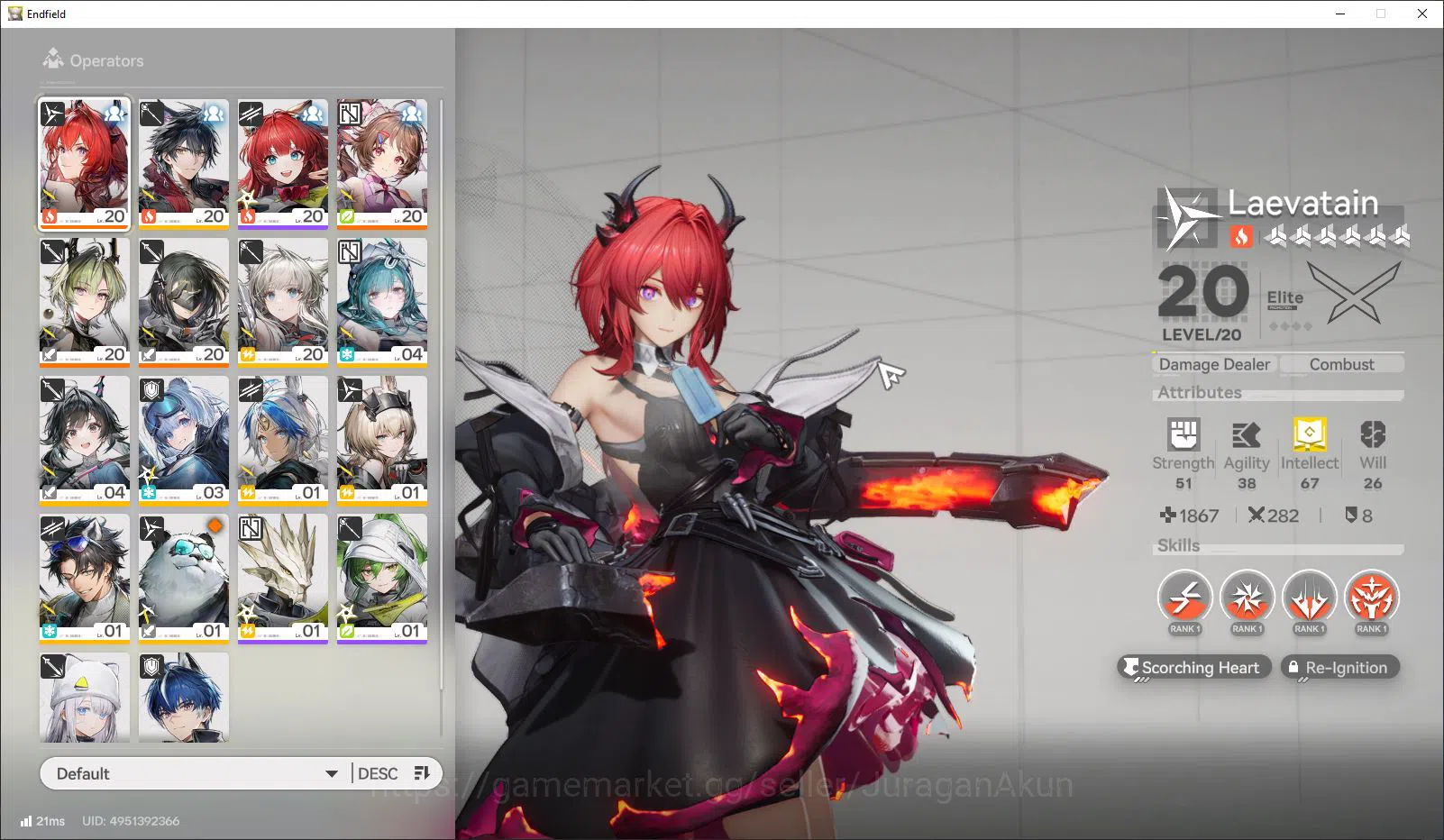 Arknights: Endfield Accounts ASIA LVL 10 | 3 SSR Laevatain,Ardelia, Lifeng, + 9 image 1