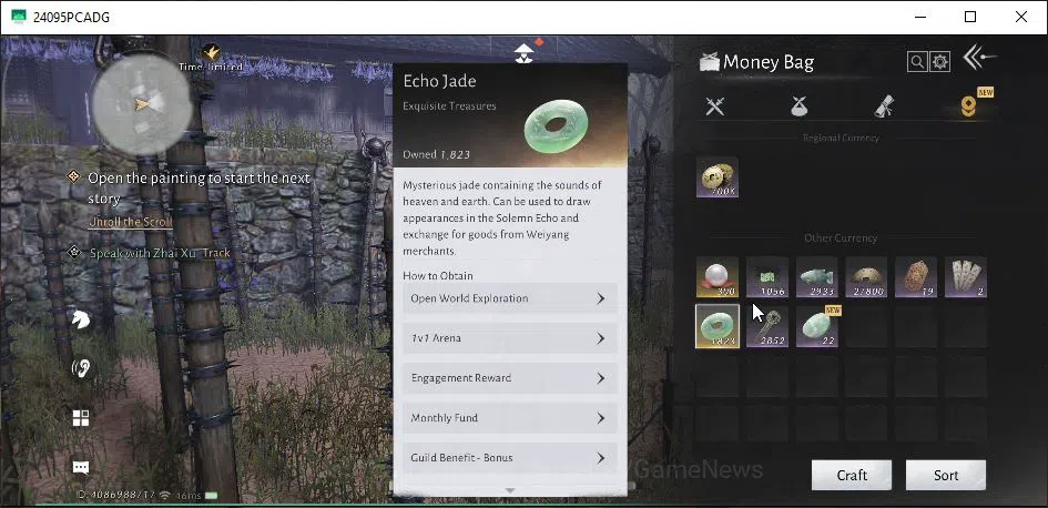 Where Winds Meet Accounts GLOBAL|Lv 91|GS 24K|1,8K Jade|Formaless Disguise S image 9