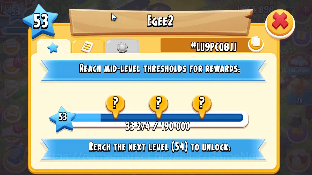 Hay Day Accounts Level 53 | Barn Storage 3000 + Silo Storage 800| 1M Coins, 216 Dm |CN ON|Log Supercell ID|Take Email|Check 9